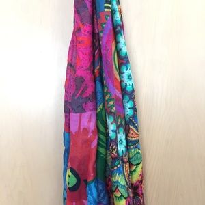 Womens multi colored scarf